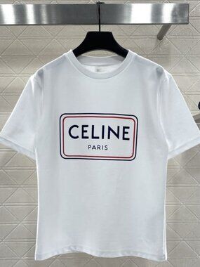 Minimalist Paris Box Logo Graphic T-shirt - White Casual Cotton Crewneck Tee